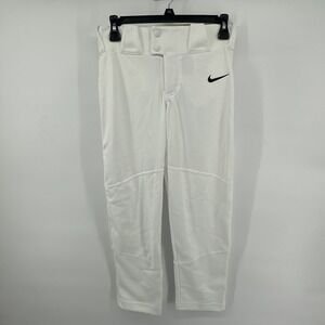 Nike Team Vapor Select Full Length Baseball Pants Boys Medium White BQ6440-100